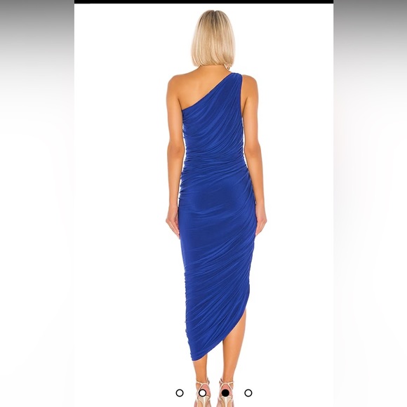 Norma Kamali Diana Gown Berry Blue - Picture 2 of 5